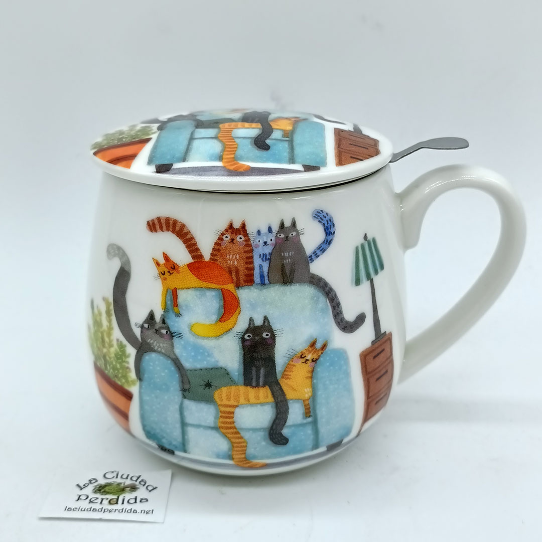 Taza sofá gatitos - Imagen 2