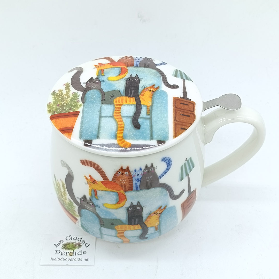 Taza sofá gatitos - Imagen 3